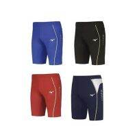 Mizuno US version mens knitted chemical fiber stretch sports five-point tights