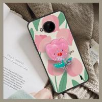 New Arrival Anti-dust Phone Case For Nokia C20 Plus Dirt-resistant phone stand holder cartoon Kickstand Back Cover TPU