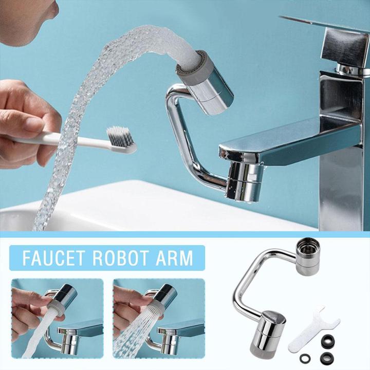 Stainless Steel Universal 1080°rotating Faucet Robotic Kitchen Water 2