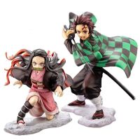 HOT!!!℡✷ pdh711 Ready Stock 5 Styles Combat Posture Figure Anime Demon Slayer Version/Kamado Tanjirou/Kamado Nezuko/Agatsuma Zenitsu/Hashibira Inosuke Hand-Office Cake Decoration Doll Holiday Birthday Gift Car Nezuko Doll