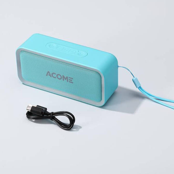 acome-a6-bluetooth-speaker-ลำโพงบลูทูธ-ลำโพง-แบบมีไฟ-rgb-5w-กันน้าระดับ-ipx5-ประกัน-1-ปี-kit-it