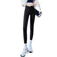 The New Uniqlo Shark Pants Nine-point Long Barbie Pants Ladies Summer Thin Outerwear Hip Lifting Cross Waist Yoga Pants Leggings