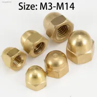 ✤ Brass Hex Acorn Nut Dome Acorn Hexagon Nuts Covers Copper Blind Nuts M3 M4 M5 M6 M8 M10 M12 M14 Decorative Screw Cap