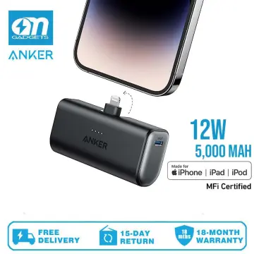 Anker Nano Power Bank with Built-in Foldable USB-C Connector, 5,000mAh  Portable Charger 22.5W, for iPhone 15/15 Plus/15 Pro/15 Pro Max, Samsung  S22/23