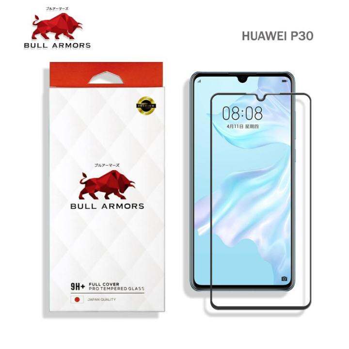 bullarmors-รุ่น-huawei-p30-หัวเว่ย-บูลอาเมอร์-film-ฟิลม์กันรอย-กระจกกันรอย-เกรดa-ระดับ-9h-แกร่ง-เต็มจอ-สัมผัสลื่น