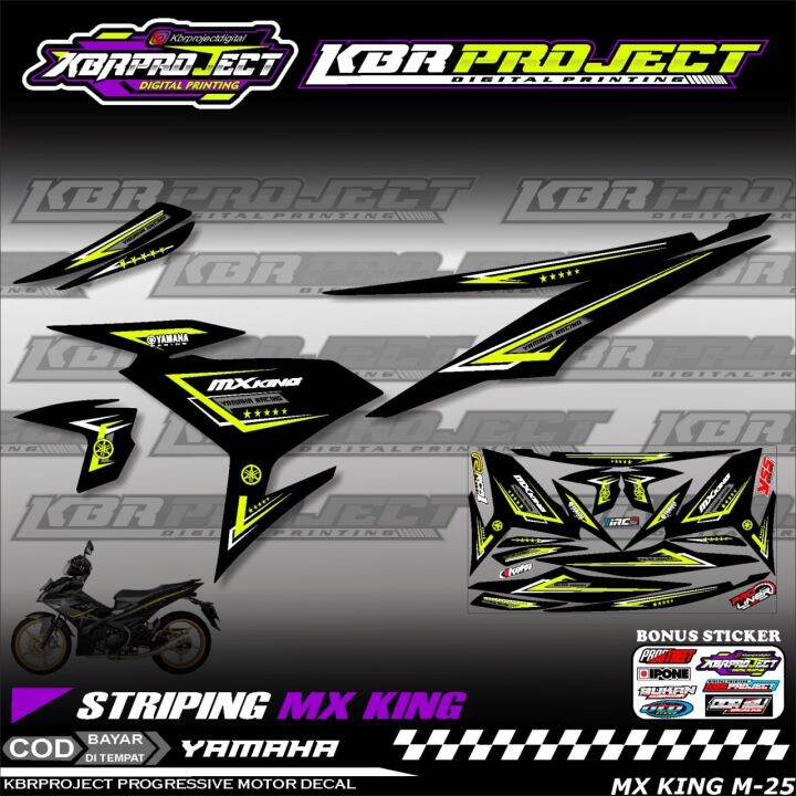 MX KING STIKER STRIPING PREMIUM MOTOR KEREN LIS VARIASI MX KING STIKER