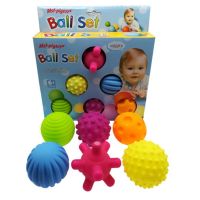 6pcs/set Baby Toy Ball Set Develop Baby 39;s Tactile Senses Touch Hand Ball Toys Baby Training Ball Massage Soft