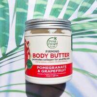 บอดี้บัตเตอร์ สูตรผิวชุ่มชื้นและกระชับ Pure Body Butter, Firming, Pomegranate &amp; Grapefruit 237 mL (Petal Fresh®) สารสกัดจากมะพร้าวและเชียบัตเตอร์