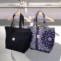 [COD]CARHARTT BANDANA TOTE BAG REVERSIBLE Kahart กระเป๋าดอกมะม่วงหิมพานต์สองด้าน