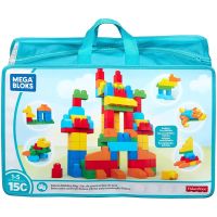 Mega Bloks บล็อคตัวต่อ First Builders Deluxe Building Bag (150 Pcs) ของเล่นเสริมพัฒนาการ 150 ชิ้น ของแท้