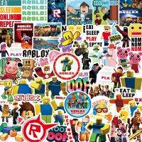 【HOT JJSGWIXLOOWEHG 541】[ขายดี] 50ชิ้น/ล็อตสติกเกอร์ Robloxed การ์ตูนสติ๊กเกอร์กราฟฟิตีกระเป๋าของขวัญเด็กผู้ชายเกมของเล่นถ้วยกันน้ำขายส่ง