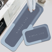 Kitchen Mat and Bathroom Floor Mat Kitchen Carpet Anti