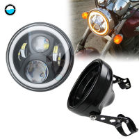 1 set 7 Inch 80W DOT SAE E9 Motorcycle 883 Headlamp with 7 inch LED Headlight Motorcycle Mounting Headlight Shell