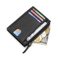 100 Genuine Leather ID Card Holder Candy Color Bank Credit Card Gift Box Multi Slot Slim Card Case