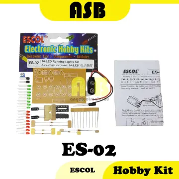 ESCOL ES-04A Electronic Hobby Kit 4 LED Flasher Kit / KIT PENGELIP