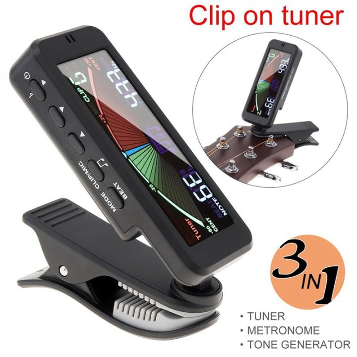 3-in-1-guitar-tuner-large-lcd-screen-metronome-generator-with-clip-for-chromatic-guitar-bass-ukulele-violin