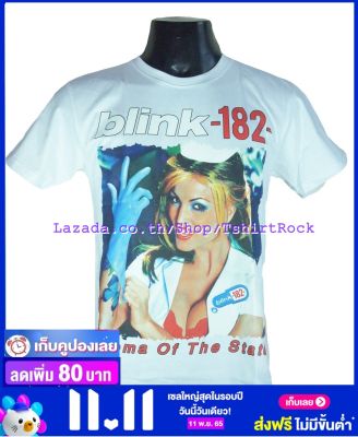 เสื้อวง BLINK-182 บลิงก์-182 ไซส์ยุโรป เสื้อยืดวงดนตรีร็อค เสื้อร็อค  BLK8164 สินค้าในประเทศ