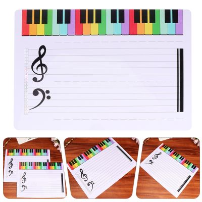 Portable Whiteboard Piano Key Erasable Boards Musical Note Teaching Reusable Staff Exercise