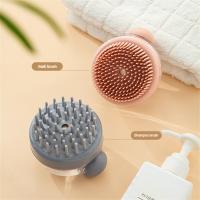 แปรงแชมพูแปรงผมแปรงอาบน้ำในครัวเรือน Press Out Liquid Multi-Functional Hand-Held Soft Hair Massage Scalp Brush