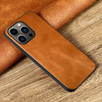 Genuine Oil Wax Leather Phone Case for 12 11 13 Pro Max 13 Mini X XR XS max 6 6S 7 8 Plus SE 2022 2020 5 5S Luxury Cover