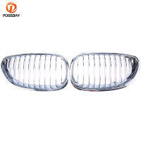 1คู่รถ Grills สำหรับ BMW 5-Series E60ซีดาน Touring E61 525d525i525xi 2003-2010 Chrome ด้านหน้า Center Grille Grill ซ้ายขวา