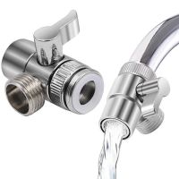 ┅☒✓ Water Divider Three-way Valve Conversion Connector Faucet Water Nozzle Shunt Water Valve Basin Faucet Converter Water Filter