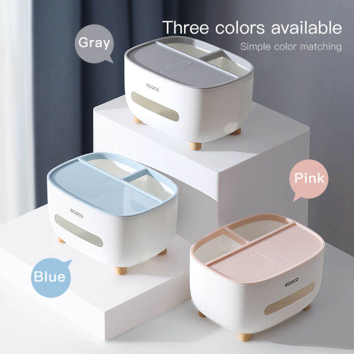 ecoco-tissue-box-napkin-holder-multifunctional-sundries-storage-ontainer-living-room-remote-control-storage-box-for-home-office