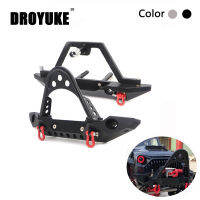 Droyuke อลูมิเนียมด้านหน้าด้านหลังกันชน Bull Bar W ยางอะไหล่ Carrier สำหรับ1:10 Axial SCX10 JEEP SCX10 II 90046 90047 TRX-4 RC รถ