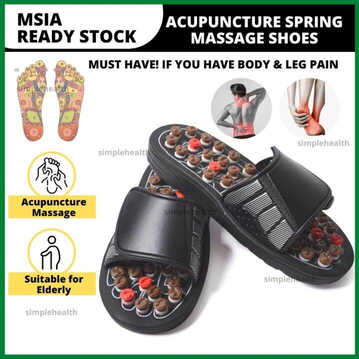 Kasut Selipar Urut Acupressure Foot Massage Reflexology Healthy Slipper
