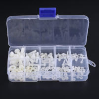 240pcs BlackWhite Nylon Hex Screw M2 M2.5 M3 M4 Bolt Nut Washer Standoff Spacer Kit with Plastic