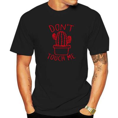 dongt touch me Graphic Novelty funny t shirt men letter print cotton hip hop tops Tees aesthetic loose streetwear men clothing