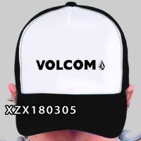 [Tsdopn34gpt]   VOLCOM CAP STENCIL Cap BLACK Yupoong strapback adjustable HAT CAP  01