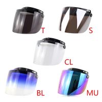 【LZ】☫  Abra o capacete viseira motocicleta capacete lente viseira bolha escudo bolha 3-Snap