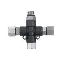 Stiup 1PCS ใหม่3 Way แอร์บรัชทำเล็บภาพวาด Air Splitter Fitting Connector เครื่องมือสเปรย์1/8"