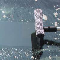 hot【DT】▧☫♟  1PC Car Window Cleaning Windshield Squeegee Scraper With Detachable Handle Rubber And Cleaner Sponge