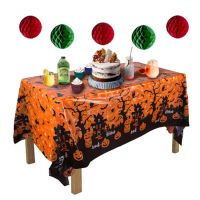 Elegant Table Cloth and Runner Set for Pumpkin Party Christmas Halloween Decoration Background Wall