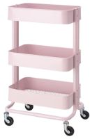 RÅSKOG Trolley, light pink, 35x45x78 cm (รวสกู๊ก รถเข็น, ชมพูอ่อน, 35x45x78 ซม.)