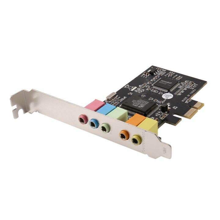 PCIe Sound Card PCIE X1 CMI8738 Chip 32/64 Bit Sound Card Stereo 5.1 Channel Desktop Builtin
