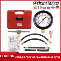 0-100 PSI Fuel Injection Pump Injector Tester Pressure Gauge Test Gasoline Car Petrol Gas Engine Cylinder Compression Kit TU-113