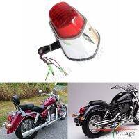 Lampu Belakang Sebeda มอเตอร์ Lampu Berhenti Rem Lari Belakang Untuk VT400ฮอนด้า ACE VT750 VT1100 C2 1100เซเบอร์เงา1100 Valkyrie