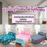 Blumey ผ้าคลุมที่นอน 2.2×2.3 m ปล่อยชาย สีหวานสดใส Bed Sheets &amp; Pillowcases