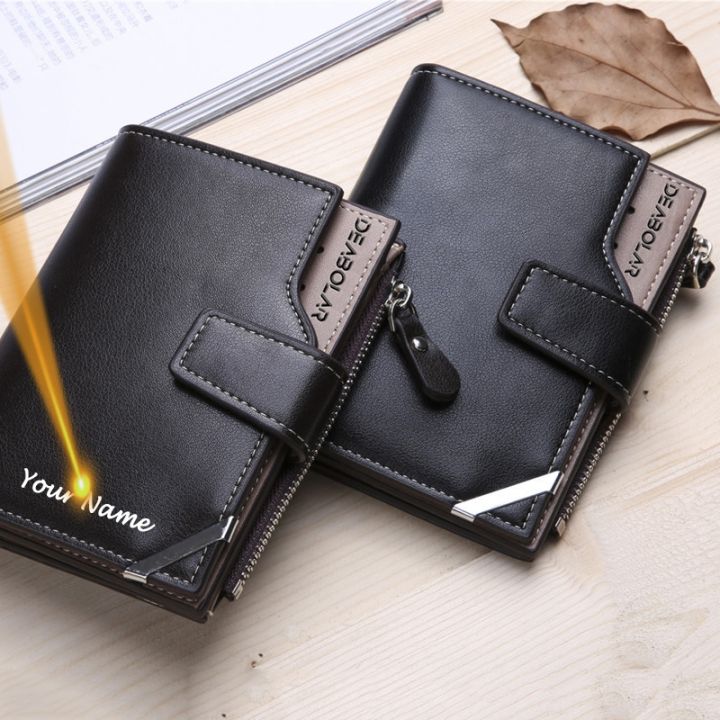 new-business-casual-mens-zipper-hasp-short-wallet-small-vertical-locomotive-british-multi-function-card-holder-purse-wallets