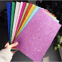 30 Sheets Glitter Foam Paper DIY Craft Gold Powder EVA Spong Paper Scrapbook Material Handmade Wedding Party Decoration Sticker Adhesives Tape