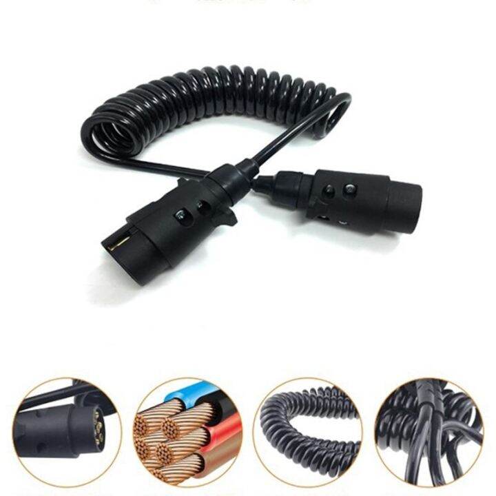 200Cm 7 Pin Trailer Light Board Edge Extension Cable Truck Caravan Plug