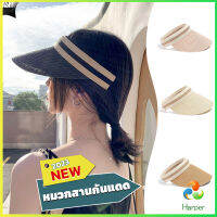 Harper หมวก​สานครึ่งหัว หมวกสานกันแดด สไตล์เกาหลี  Sun hat