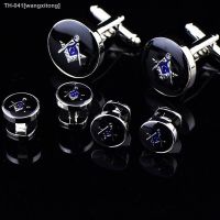 ◕┋ Hot Sale Men Cuff Links Freemasonry Cufflinks Masonic Cuff Buttons Sleeve Designer for Masonry Square and Compass with G