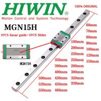 【HOT】☫ NEW HIWIN Original MGN15 Linear Rail 60 70 80 150 200 300 400 450-550mm Guide MGN15H Slider Block