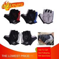 hotx【DT】 Half Cycling Gloves Anti Gel Breathable Motorcycle MTB Road Men Washable