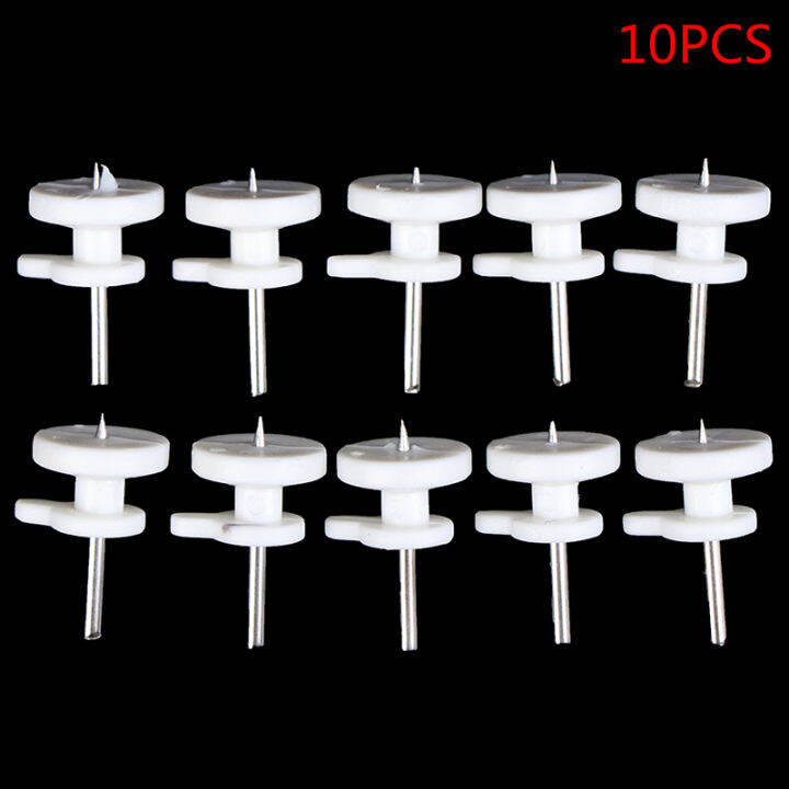Ginca 10Pcs Small Wall Mounted Hooks NonTrace Nail for Concrete Cinder