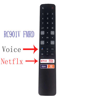For RC901V FMRD New Original remote For tcl Voice LCD LED Remote Control Netflix TCL CHANNEL OKKO HD KHHONOHCK